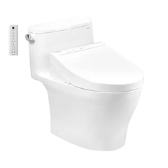 Bàn cầu một khối TOTO MS887CRW15XW kèm nắp rửa điện tử WASHLET dòng C5 TCF24410AAA