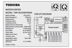 Máy lọc nước RO Toshiba TWP-W2398SVN(M)