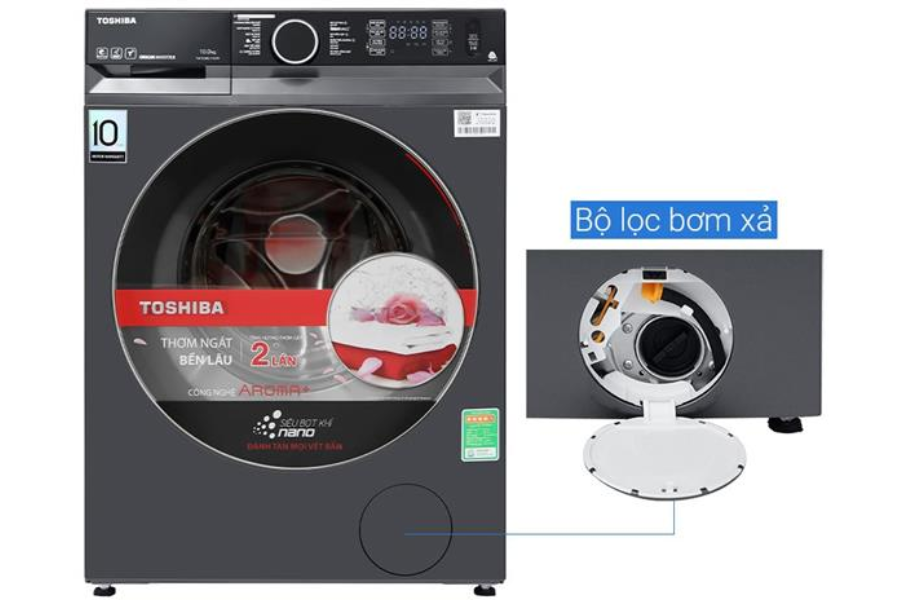 Máy giặt Toshiba TW-T23BU110UWV(MG) Inverter 10 kg