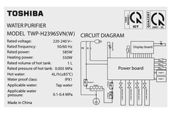 Máy lọc nước RO Toshiba TWP-H2396SVN(W)