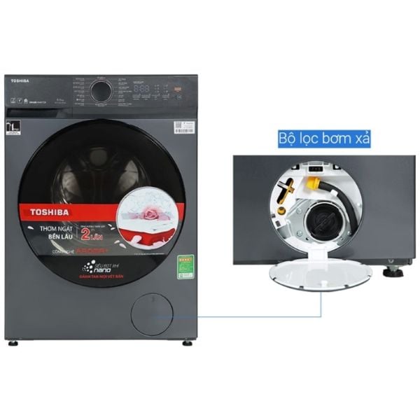 Máy giặt cửa trước Toshiba TW-T21BU105UWV(MG) Inverter 9.5 kg