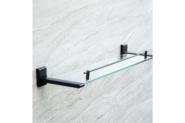 Kệ kính Garis GBB1.G1 dáng vuông màu đen nhám