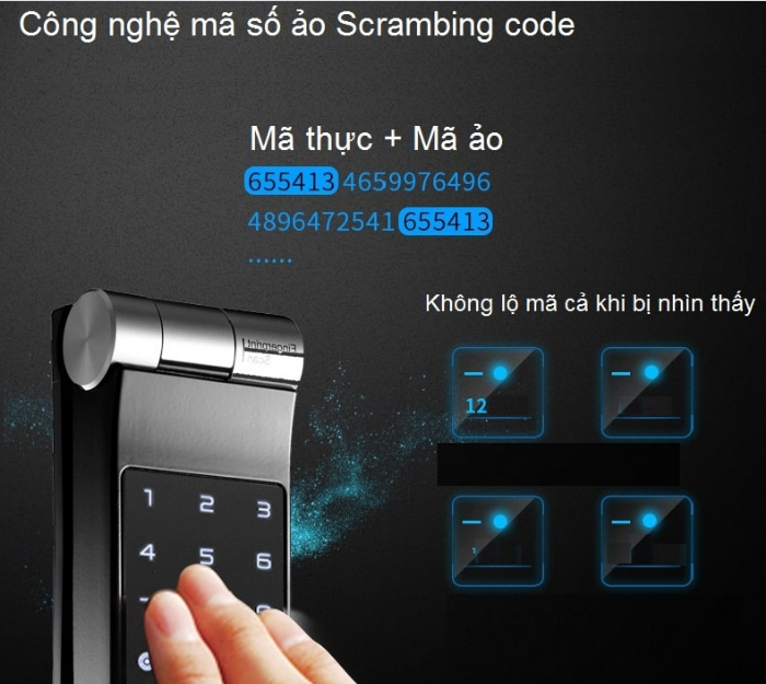 Công nghệ mã số ảo chống lộ mật khẩu ngay cả khi bị nhìn trực tiếp