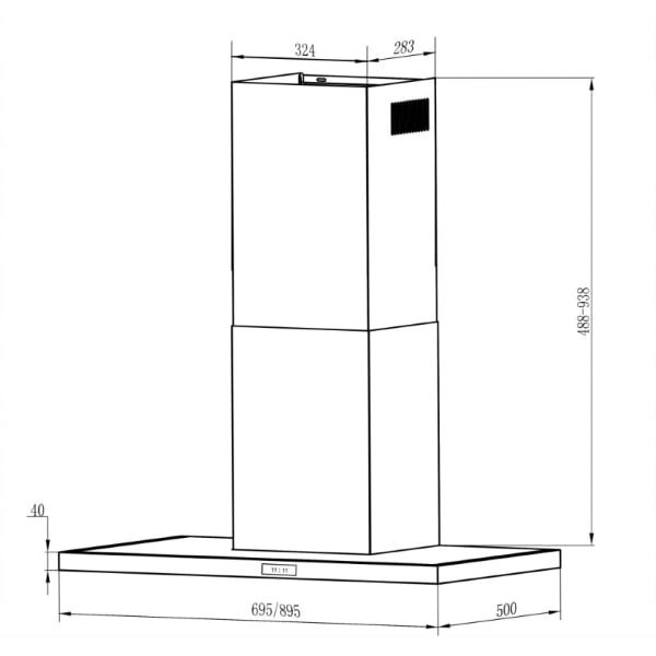 Máy hút mùi KAFF KF-771B NEW BLACK