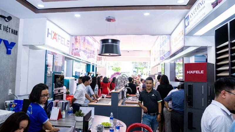 Khánh Vy Home nhà phân phối chính hãng Ray bi toàn phần Hafele 300mm màu đen 494.02.451