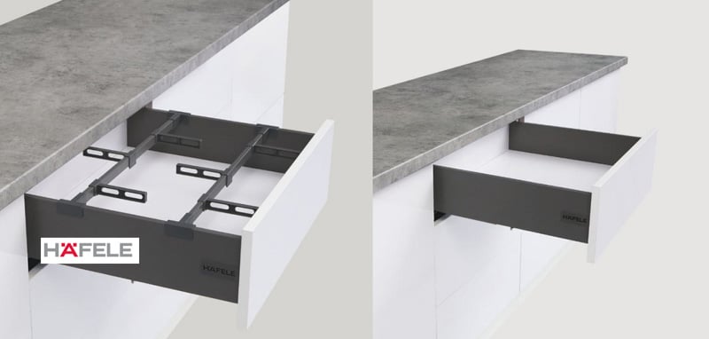 Thương hiệu Hafele Ray bi 3 giảm chấn Hafele 400mm 494.02.063