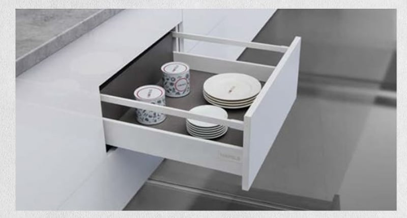 Ray bi 3 giảm chấn Hafele 500mm 494.02.065 chịu được tải trọng lớn