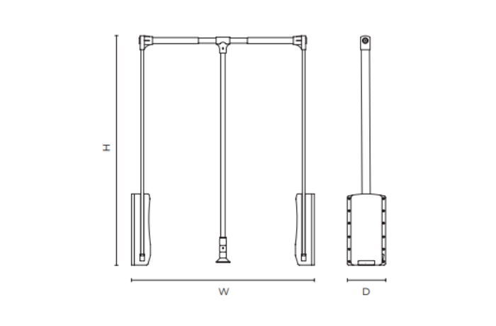 Kệ mắc quần áo nâng hạ Vickini 18205.730
