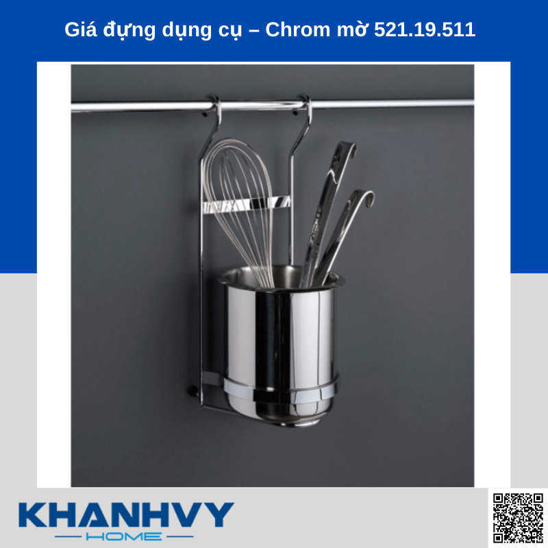 Hệ thống phụ kiện treo bếp bộ A, 1m Hafele 522.48.205 tại Khánh Vy Home bao gồm nhiều giá đựng dụng cụ nhà bếp