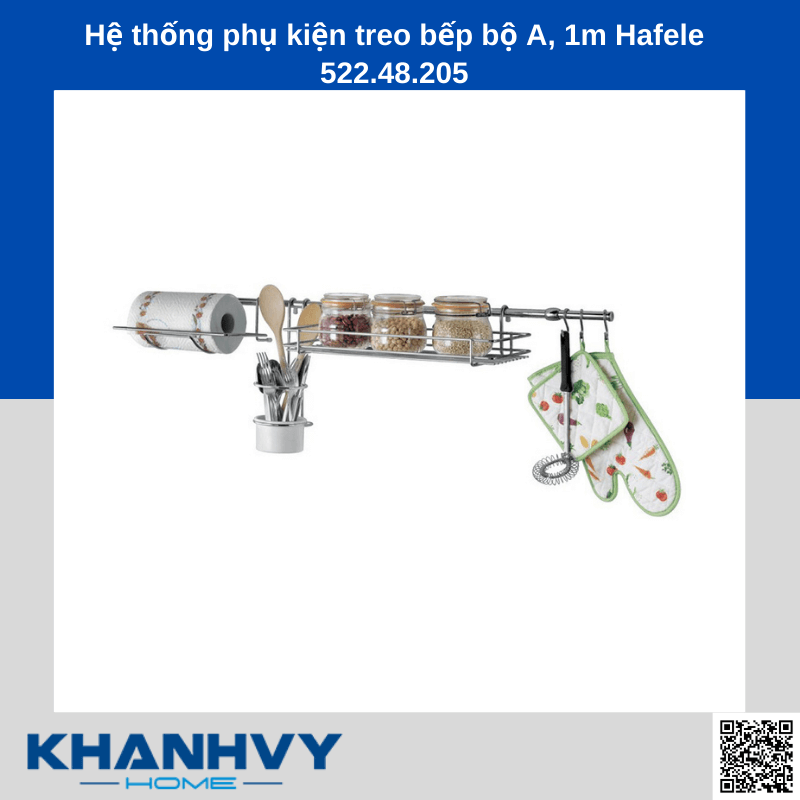 Hệ thống phụ kiện treo bếp bộ A, 1m Hafele 522.48.205 chính hãng tại Khánh Vy Home