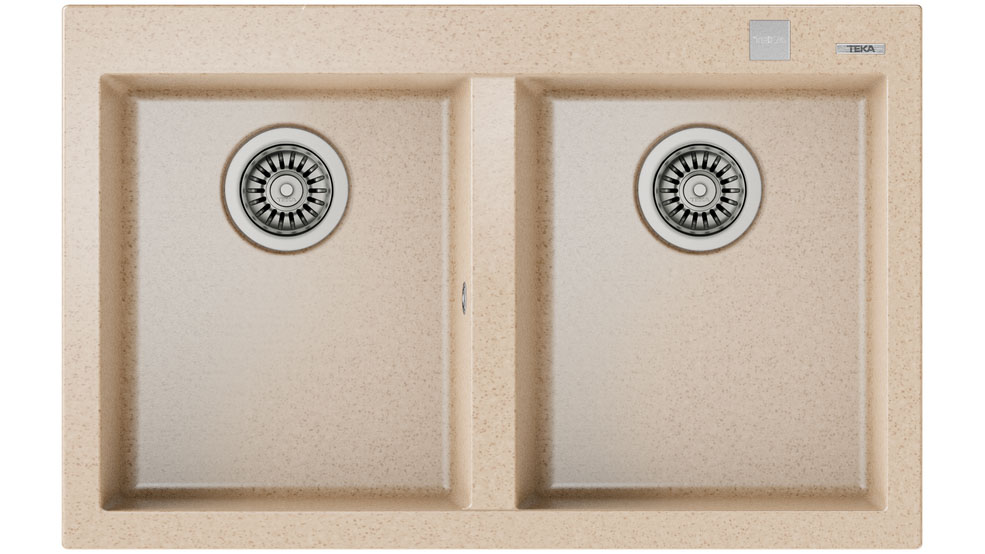 Chậu đá nhân tạo TEKA FORSQUARE 2B 790 BEIGE 115260016