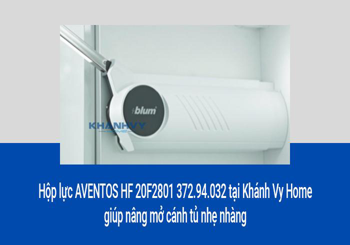 Hộp lực cho tay nâng 2 cánh Blum AVENTOS HF 372.94.030 tại Khánh Vy Home giúp đóng mở tủ nhẹ nhàng, không gây tiếng ồn