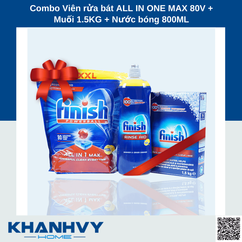 Bosch khuyên người dùng nên sử dụng các sản phẩm tẩy rửa của Finish