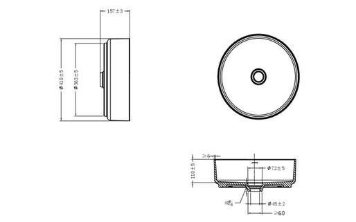 Chậu lavabo Jomoo 12661-1/01K-I011 đặt bàn