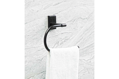 Móc treo khăn phòng tắm Garis GBB1.T1 dáng vuông màu đen nhám