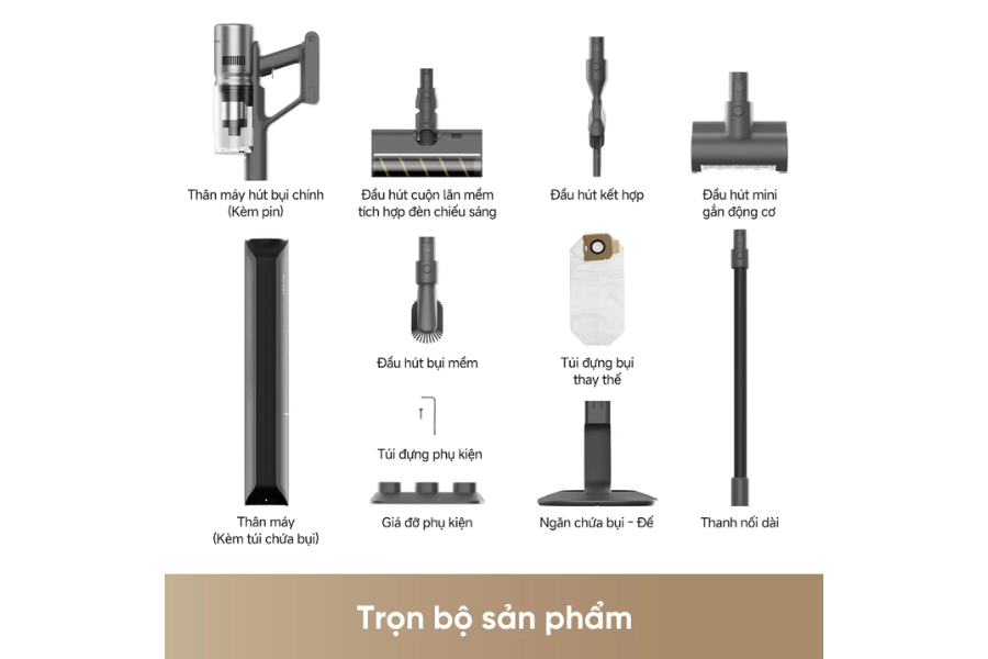 Máy hút bụi không dây Dreame Z10S Station tự động đổ bụi 150W