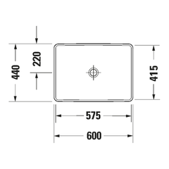 Chậu lavabo dương vành Duravit D-Neo 0358600079