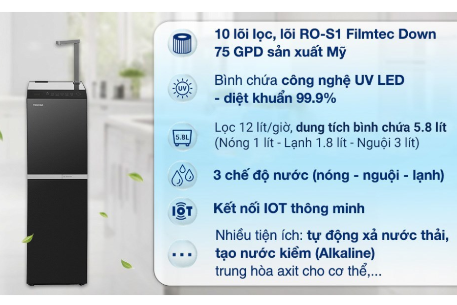 Máy lọc nước RO Toshiba TWP-W2396SVN(M)