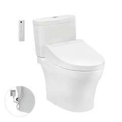Bàn cầu hai khối TOTO CS769DRW14XW kèm nắp rửa điện tử WASHLET dòng C5 TCF24410AAA