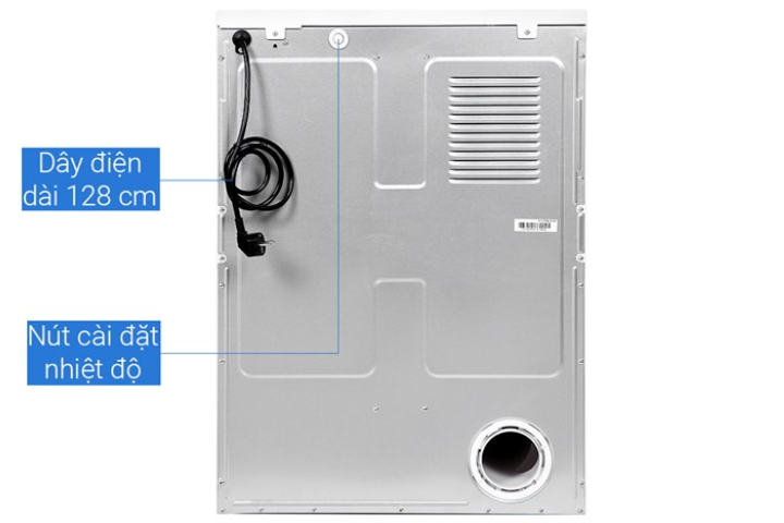Máy sấy Galanz DV-70T5C(W) thông hơi 7kg màu trắng