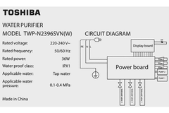 Máy lọc nước RO Toshiba TWP-N2396SVN(W)