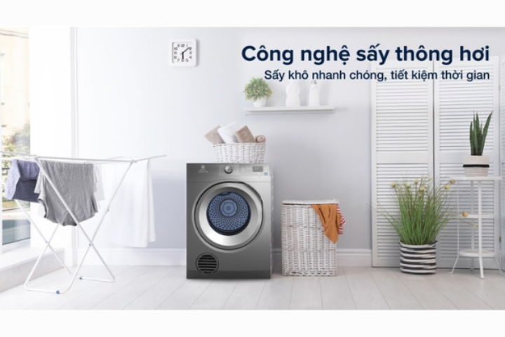 Máy sấy thông hơi Electrolux EDS854N3SB 8.5kg