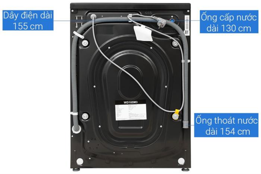 Máy giặt sấy Hisense WD105M3 giặt 10.5 kg - sấy 7 kg