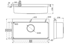 Chậu rửa chén Kluger KF8850FS PLUS