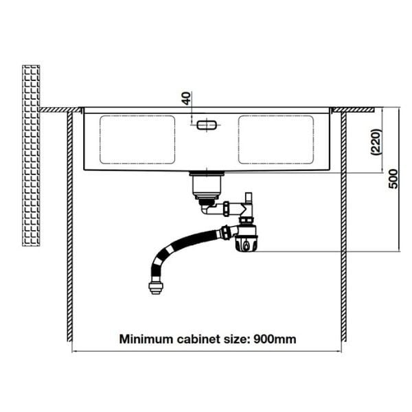Chậu rửa chén inox Hafele HS24-SSN1S-8644 567.24.477