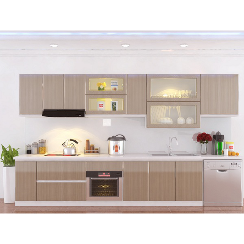 Tủ bếp Laminate phong cách châu Âu - KVH03