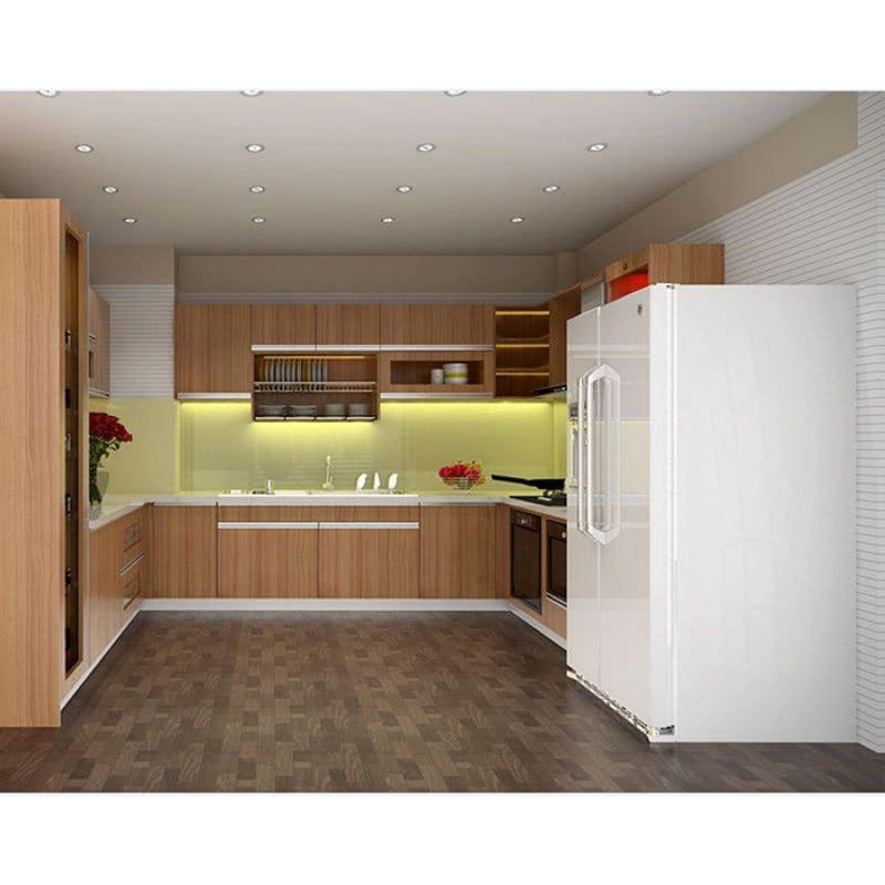 Tủ bếp Laminate phong cách châu Âu - KVH01