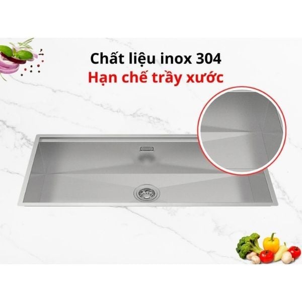 Chậu rửa chén inox Hafele HS24-SSN1S-7644 567.24.467