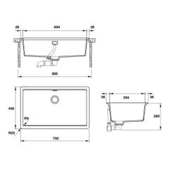 Chậu rửa chén Hafele HS-GS7545 570.30.500