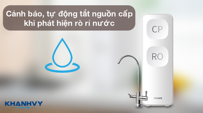 Máy lọc nước Philips RO Để Gầm AUT2015 trang bị nhiều tính năng an toàn và tiện ích cho người dùng