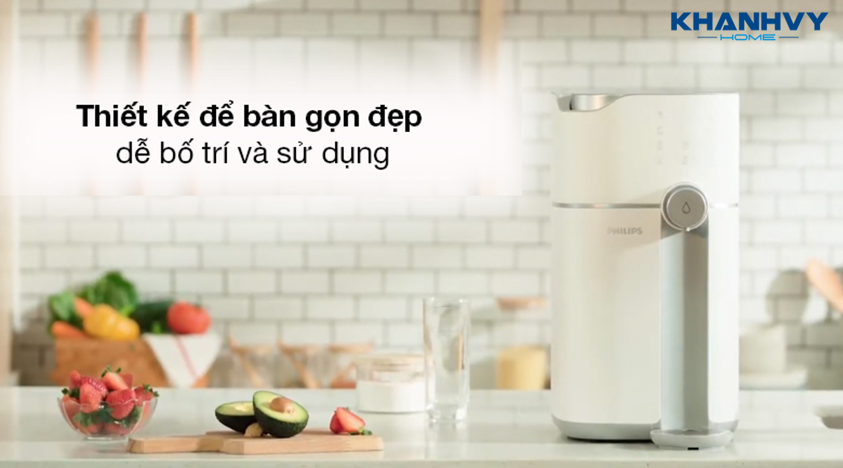 Máy lọc nước Philips RO Để Bàn Thế Hệ Mới ADD6910 sử dụng công nghệ lọc nước RO chất lượng với lõi lọc 5 trong 1 và nhiều tiện ích hiện đại, phục vụ nhu cầu sử dụng nước đa dạng của người dùng