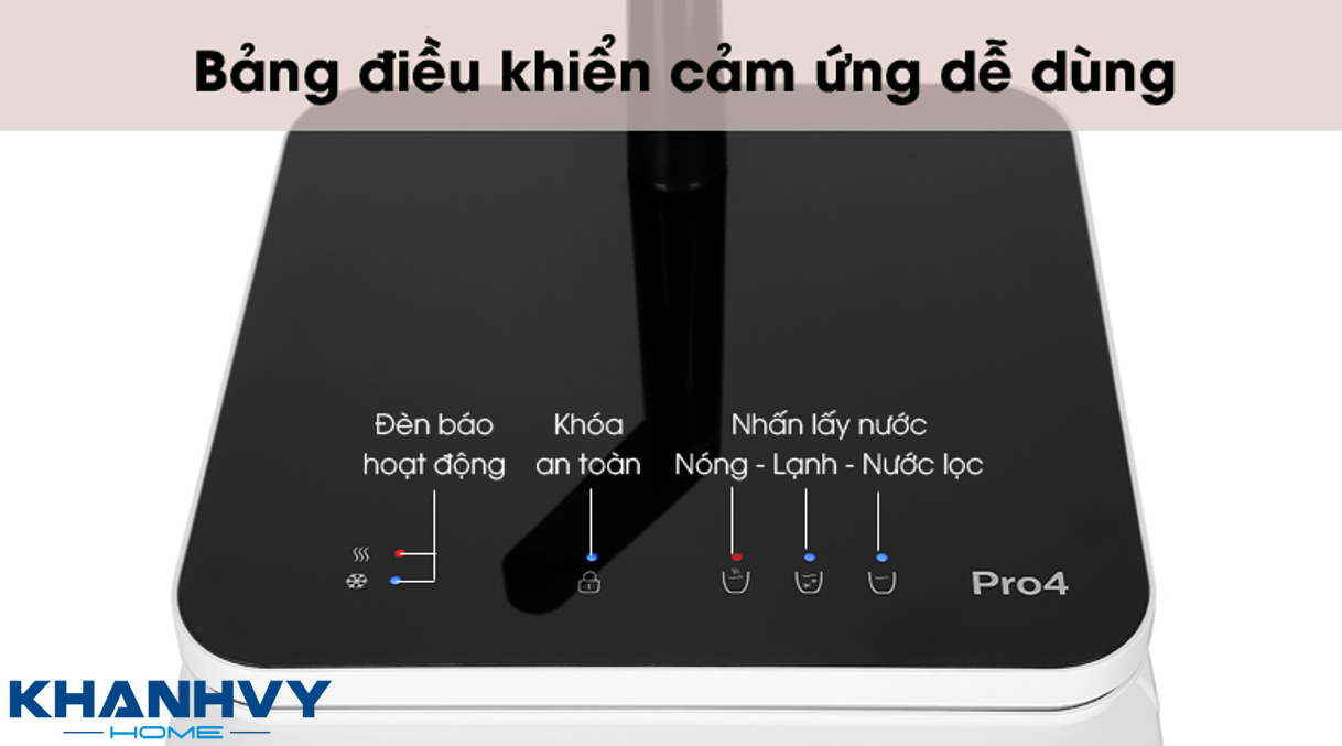 Màn hình điều khiển cảm ứng hiện đại, siêu nhạy, giúp tùy chỉnh các chức năng dễ dàng