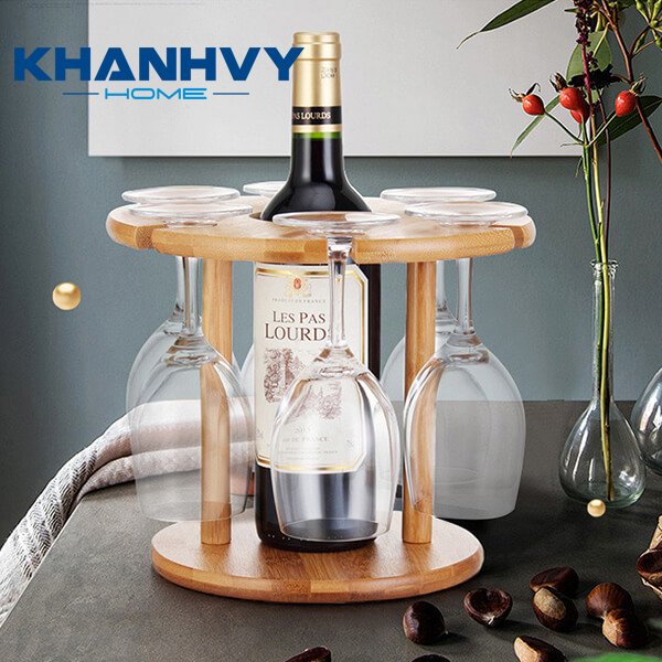 Giá treo ly rượu để bàn