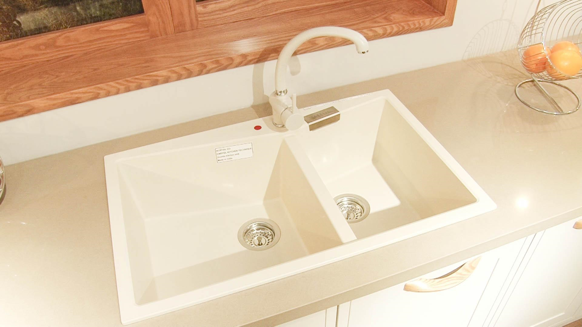 Chậu rửa Carysil dễ dàng vệ sinh