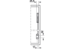 Bộ hộp lực FREE FOLD-S,H5FS Hafele 372.38.664