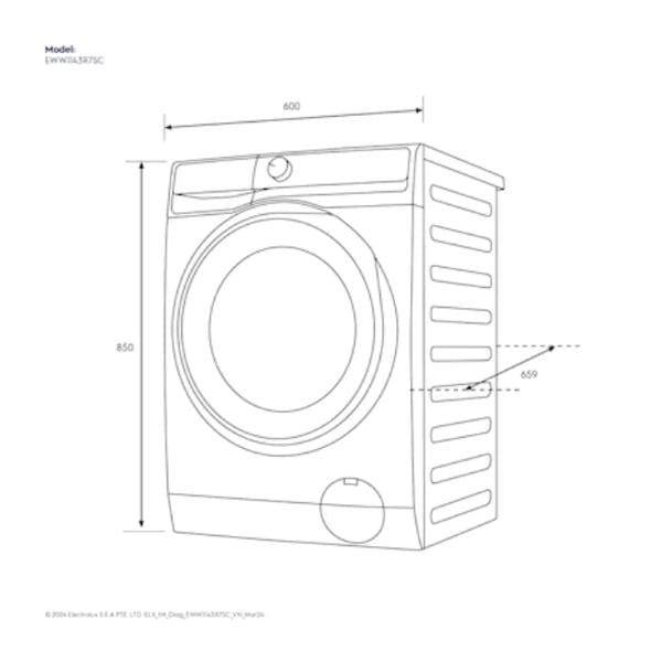 Máy giặt sấy Electrolux EWW1143R7SC 11/7kg