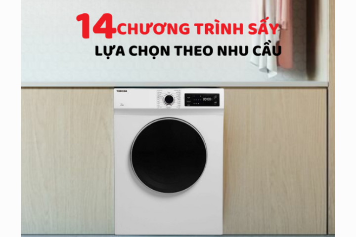 Máy sấy thông hơi TOSHIBA TD-H80SEV(WK)