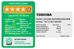 Máy giặt Toshiba TW-T21BU140UWV(MG) Inverter 13 kg
