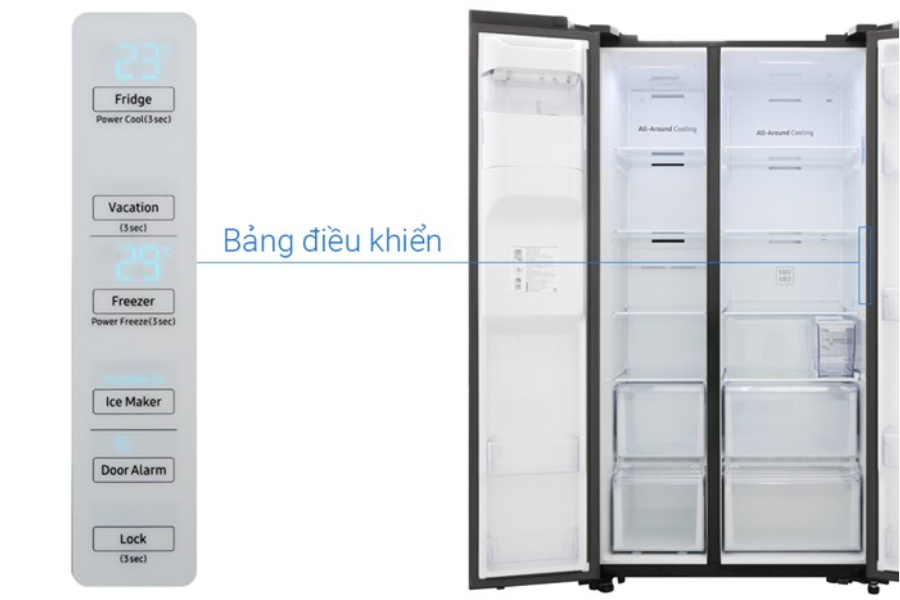 Tủ lạnh Samsung RS64R53012C/SV 635 lít