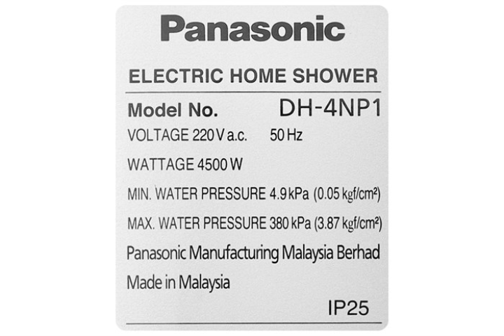 Máy nước nóng Panasonic DH-4NP1VS