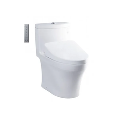 Bàn cầu một khối TOTO MS889CDRW12XW kèm nắp rửa điện tử WASHLET dòng S7 TCF4911EZ
