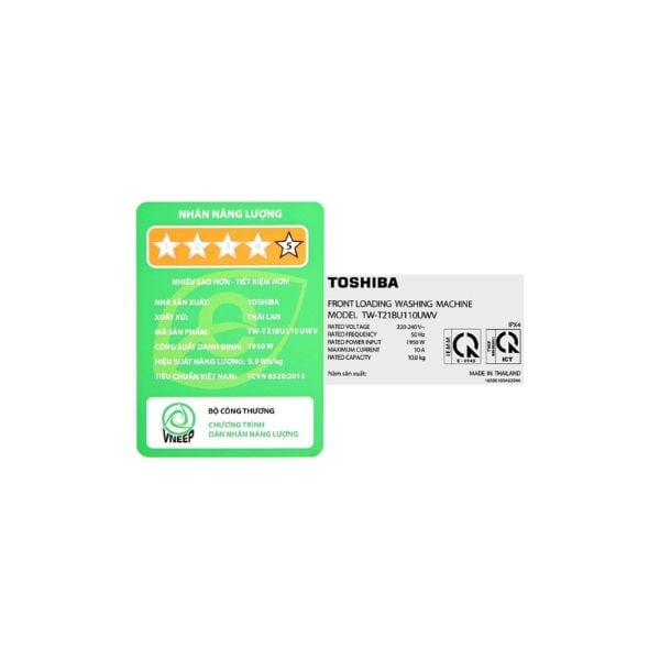 Máy giặt Toshiba TW-T21BU110UWV(MG) Inverter 10 kg