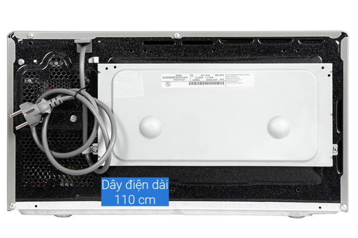 Lò vi sóng Samsung MG23K3515AS chế độ rã đông nhanh dung tích 23L màu bạc