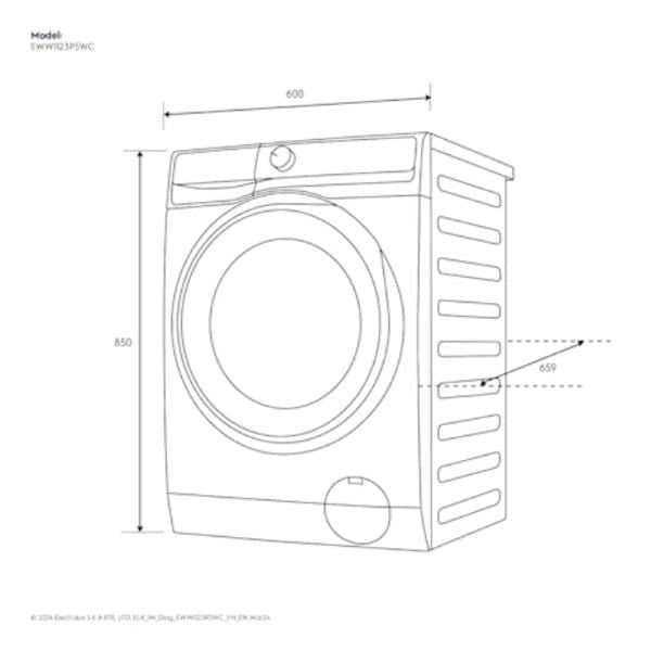 Máy giặt sấy Electrolux EWW1123P5WC 11/7kg