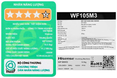Máy giặt Hisense WF105M3 10.5 kg