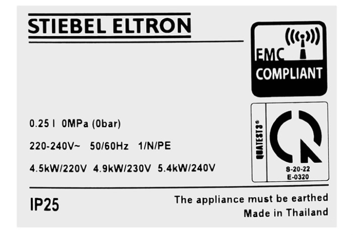 Máy nước nóng Stiebel Eltron 4500W DS 45 EC trực tiếp